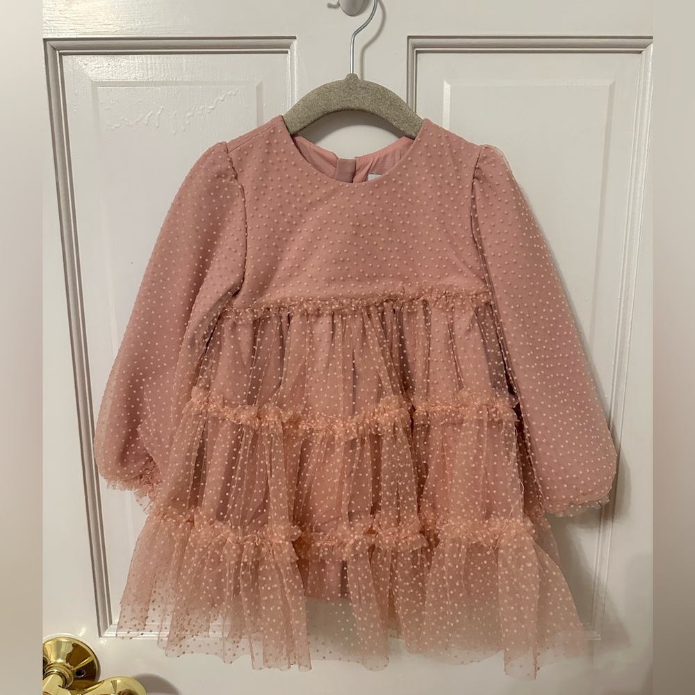 Abel and Lula, tulle dot dress.